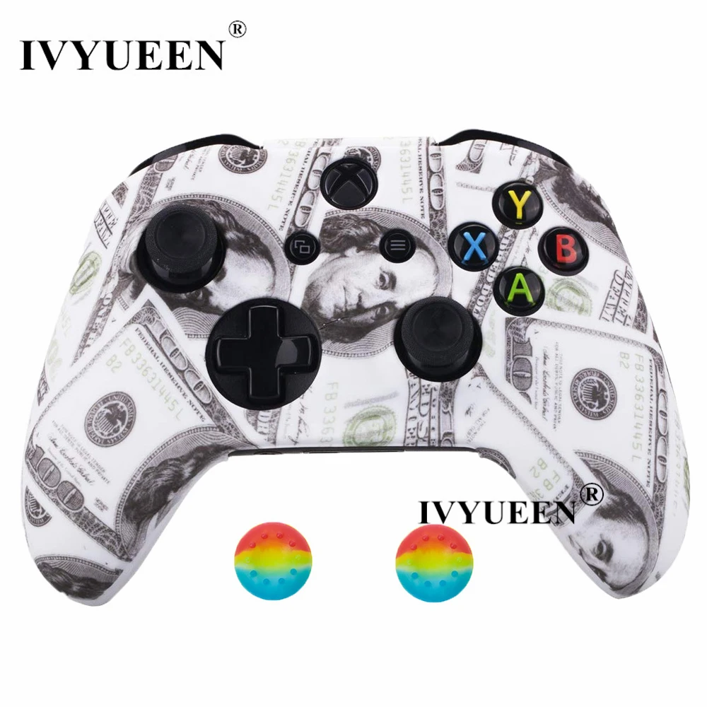 IVYUEEN, 29 цветов, для microsoft XBox 1, One X S, силиконовый защитный чехол, переводная печать, крышка, захват