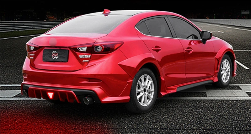 Подходит для mazda 3 обвес крыла 15 16 17 18 19 лет седан Воздухозаборники вентиляционные крышки автомобиля refitt широкий кузов аксессуары 4 шт