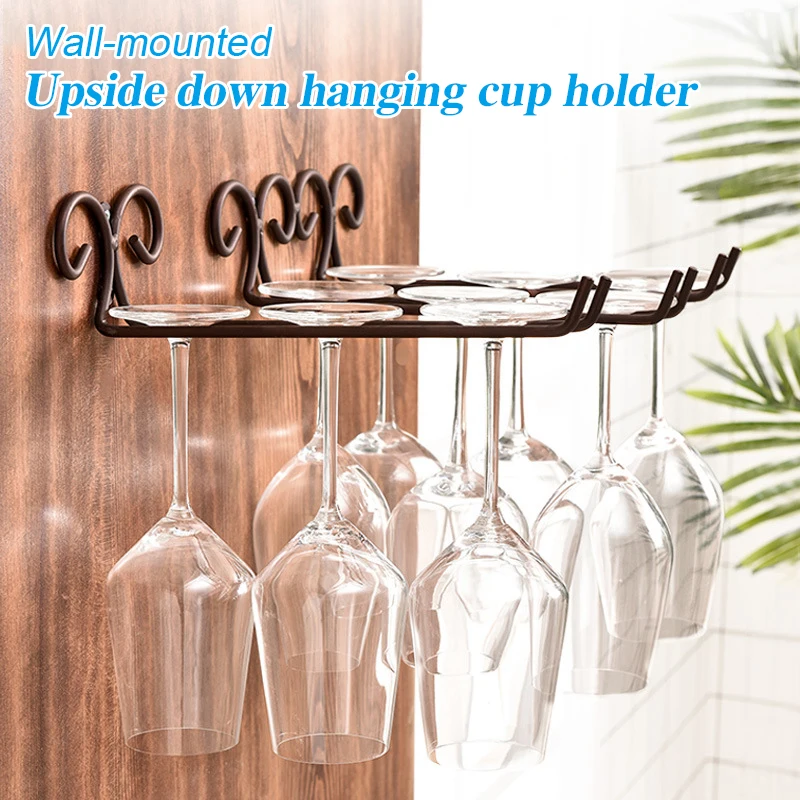 

Wine Glass Holder Under Cabinet Wine Glass Holder Hanger Convenience Hanging Stemware Holder For Kitchen K888