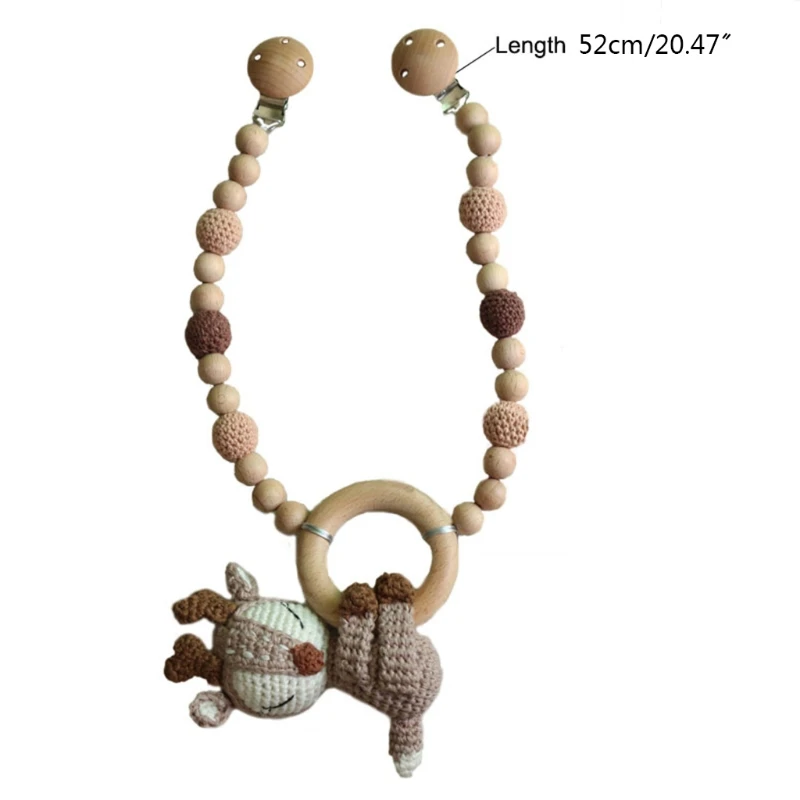 

Baby Stroller Hanging Pendant Pacifier Clip Chain Mobile Rattle Bed Bell Infants Teether Nursing Chewing Toys Shower Gifts