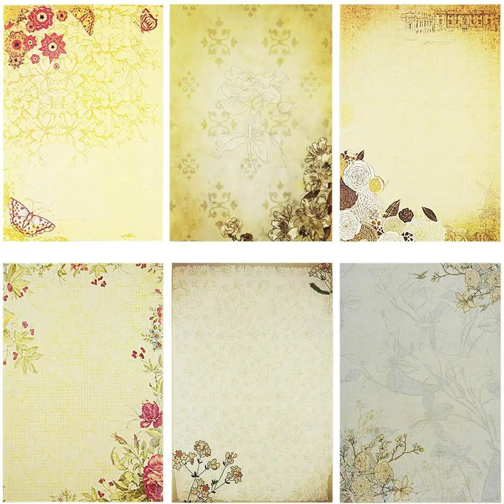 5 шт. Цветочная бумага для письма|Бумага писем| |