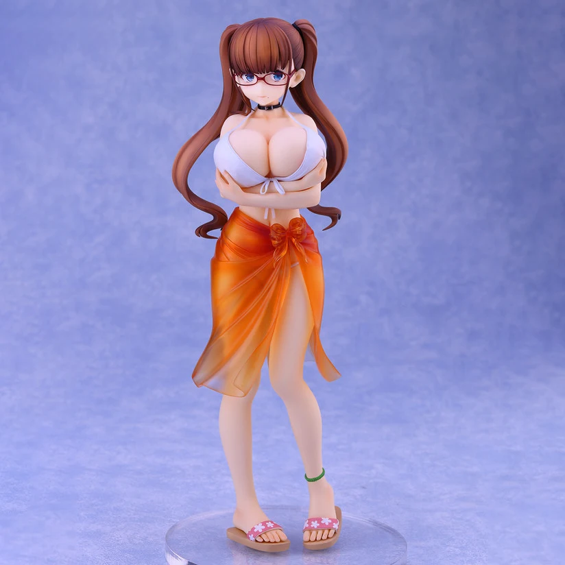 

Сексуальная фигурка Oppai no Kakikata Hazumi Oomune, иллюстрация от Nekoume 1/6, полный подарок, модель без очков