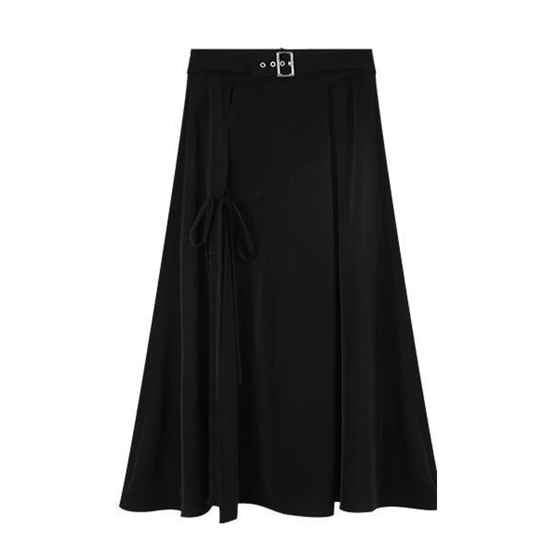 

2 Piece Set Women Summer 2021 Gothic Black Skirt Korea Irregular Skirts+Crop Top Fashion Suits Sexy Set Chic News