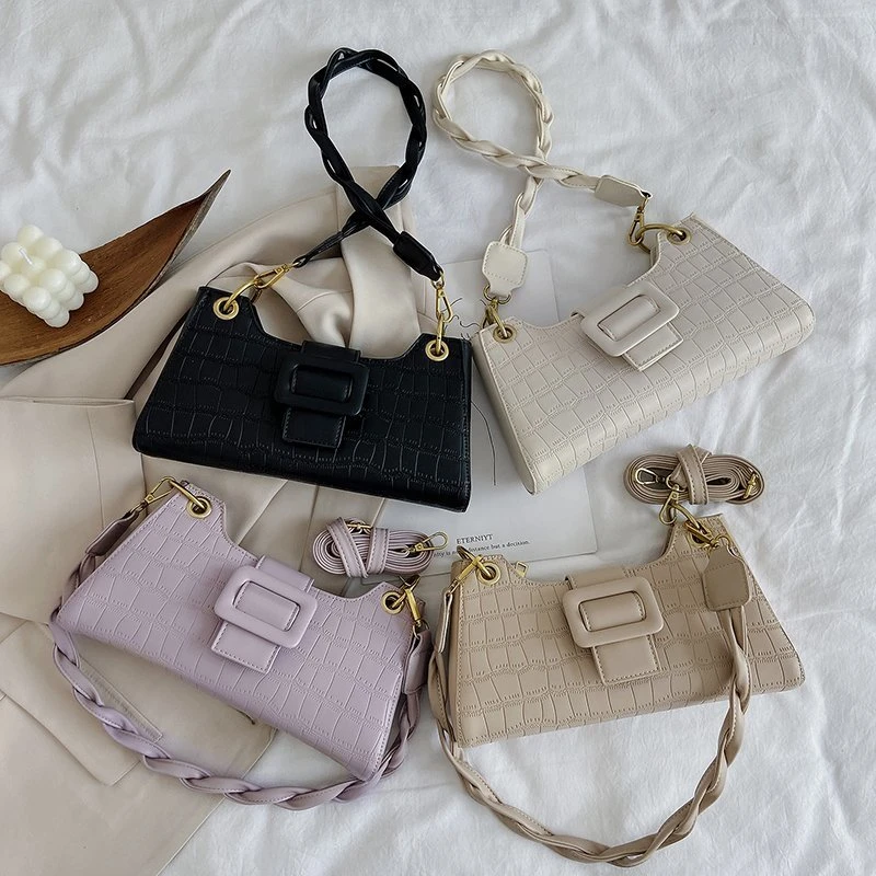 

Fashion Stone Pattern PU Leather Crossbody Bags For Women 2020 Simple Solid Color Shoulder Handbags Female Travel Cross Body Bag