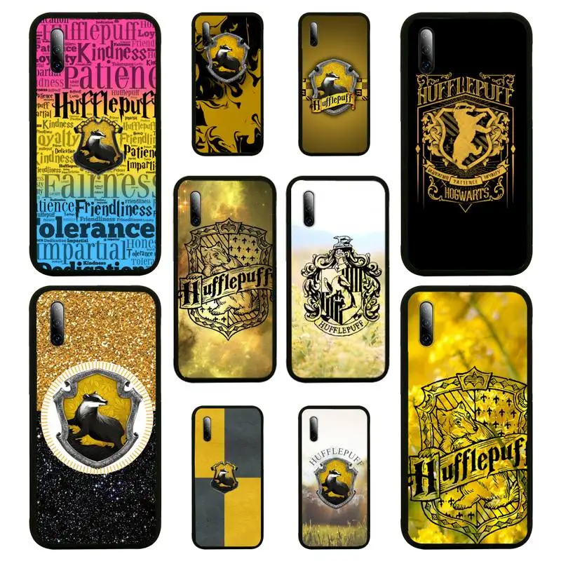 

Hufflepuff Phone Case for Huawei nova 5 6 7 pro Y5 2019 prime 2018 Y9s Y7 nax fundas cover