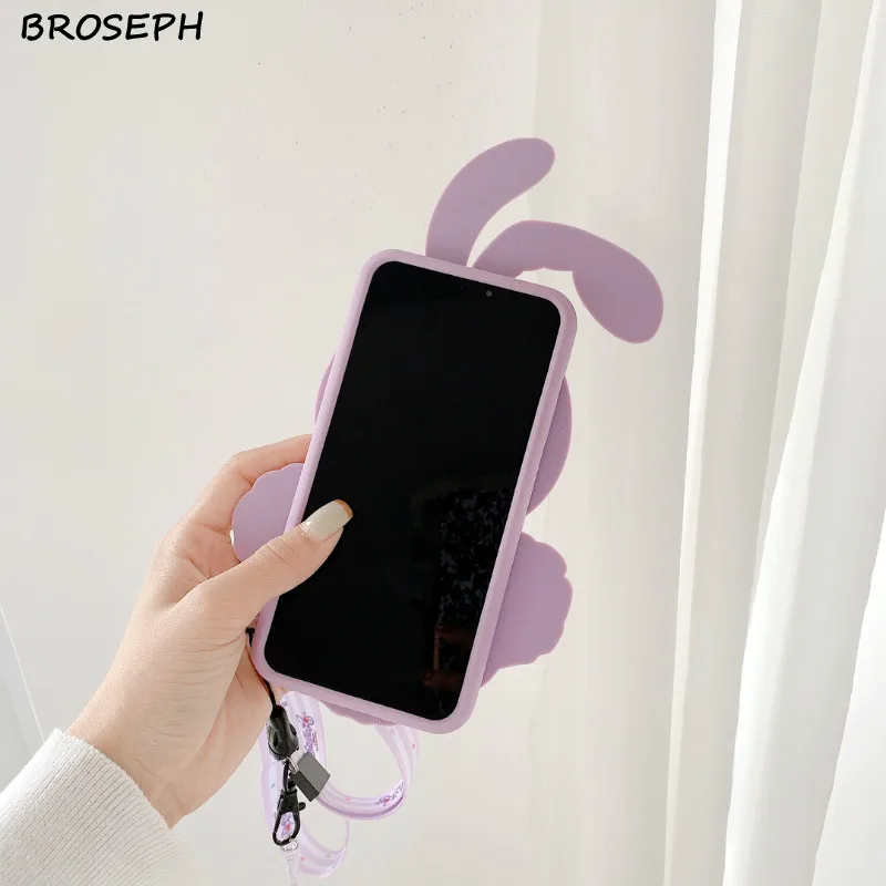 gucci phone case Cho iPhone 12 11 Pro X Xr Xs Max 6 6S 7 8 Plus 3D Hoạt Hình Dễ Thương Thỏ Gấu ốp Lưng Điện Thoại Silicon Mềm Vỏ Bảo Vệ Mặt Sau cute phone cases