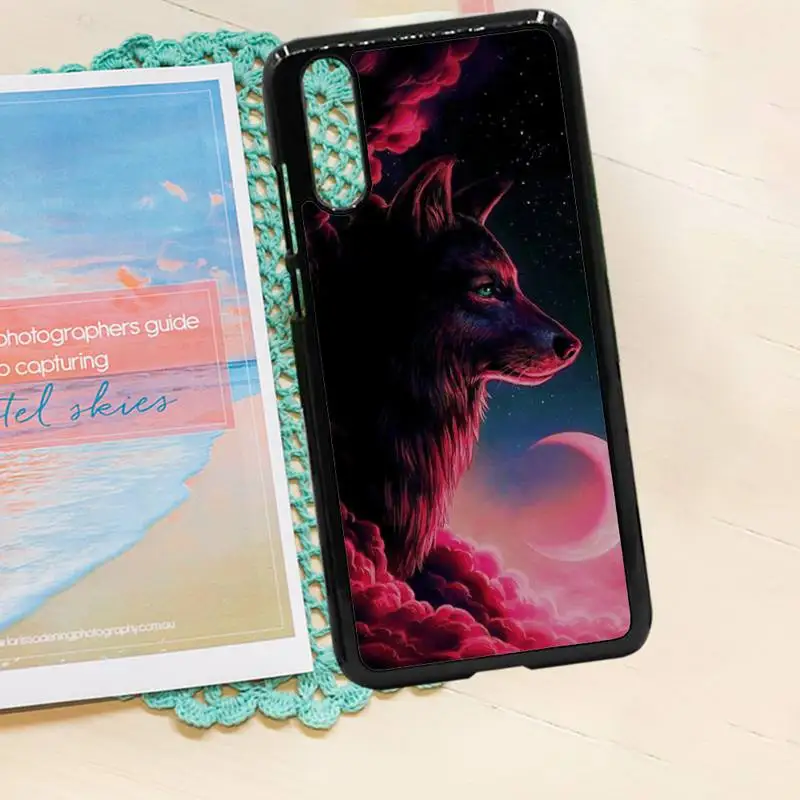 

Wolf horror animal moon Phone Case PC for iPhone 11 12 pro XS MAX 8 7 6 6S Plus X 5S SE 2020 XR