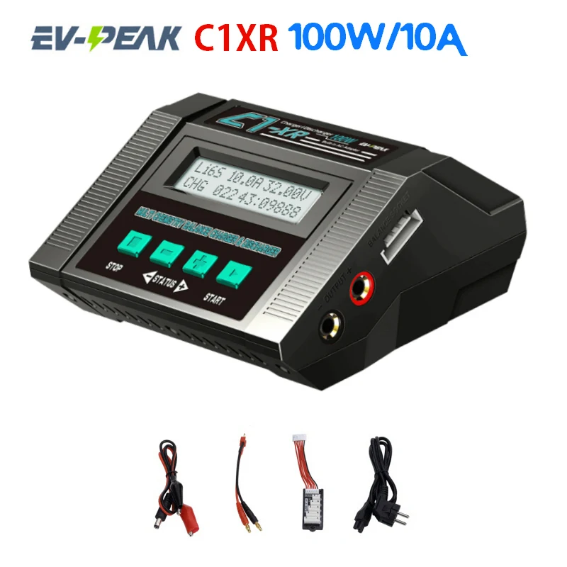 

EV-PEAK 100W 10A AC/DC 1-6S RC Battery Balance Charger