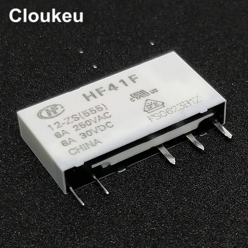 100Pcs Relay DIP5/4 HF41F-5-ZS HF41F-12-ZS HF41F-24-ZS HS 5V 12V 24V | Обустройство дома