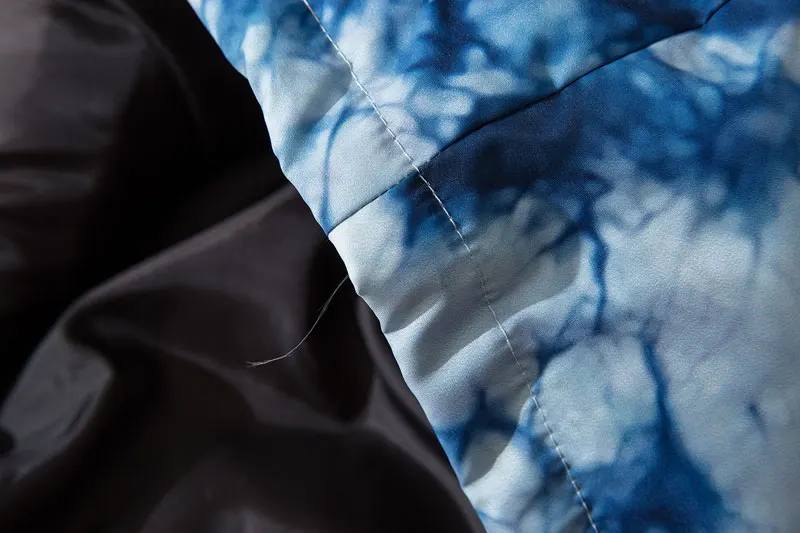 GONTHWID Tie Dye/толстая теплая парка со съемным капюшоном, куртки, хип-хоп хлопчатобумажные пуховики в повседневном стиле, парки, зимние пальто, уличная верхняя одежда