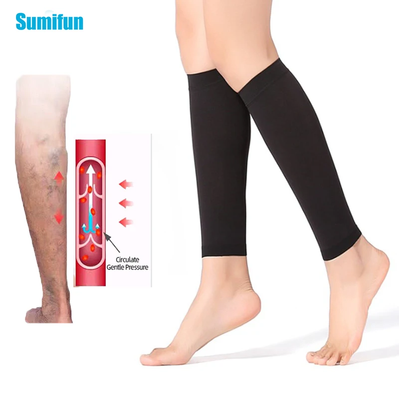 

Prevent Calf Varicose Veins Compression Sock Varicose Leg Women Slim Socks Black Flesh-colored Medical Grade One Pressure Treat