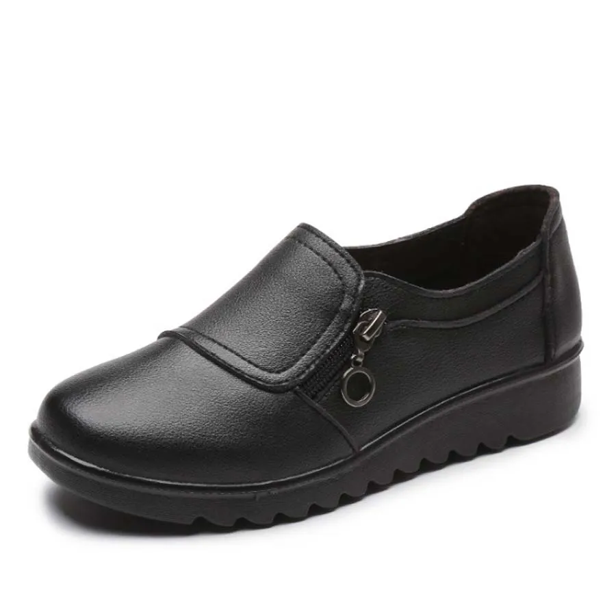 2021 повседневная обувь на плоской платформе из натуральной кожи Тонкие туфли