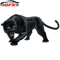 car sticker animal sticker black panther roaring colorful funny car stickers and decals auto styling removable15cm8cm