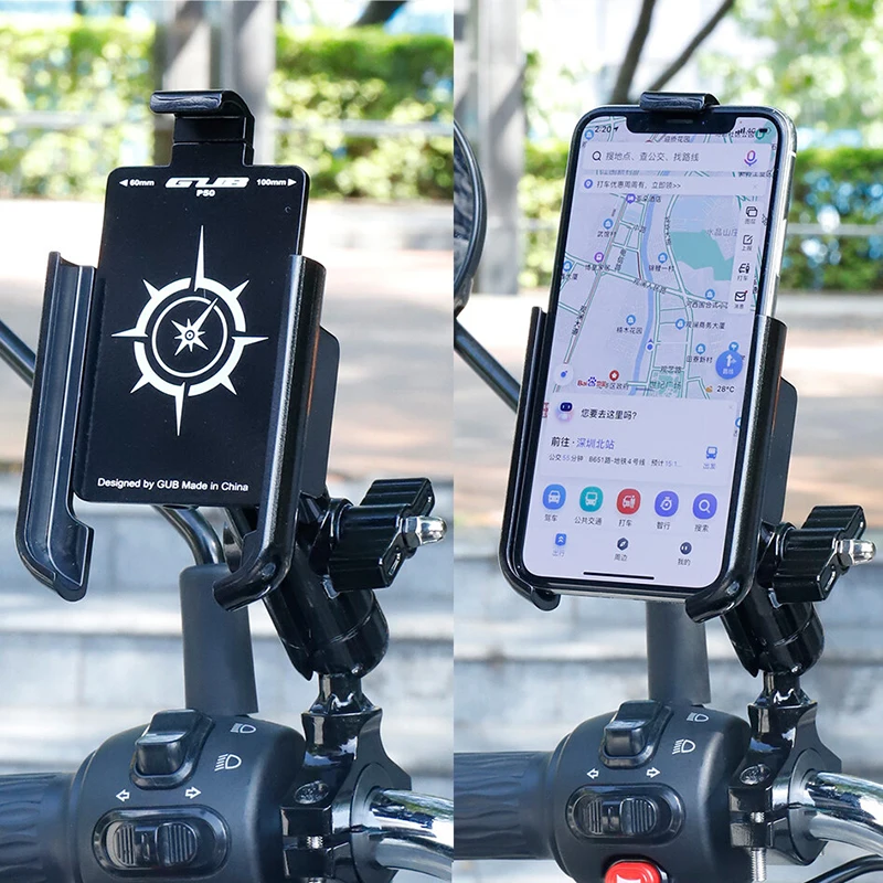 gub aluminum alloy bike mobile phone holder 360 degrees rotation bicycle phone holder motorcycle phone stand cycling accessories free global shipping