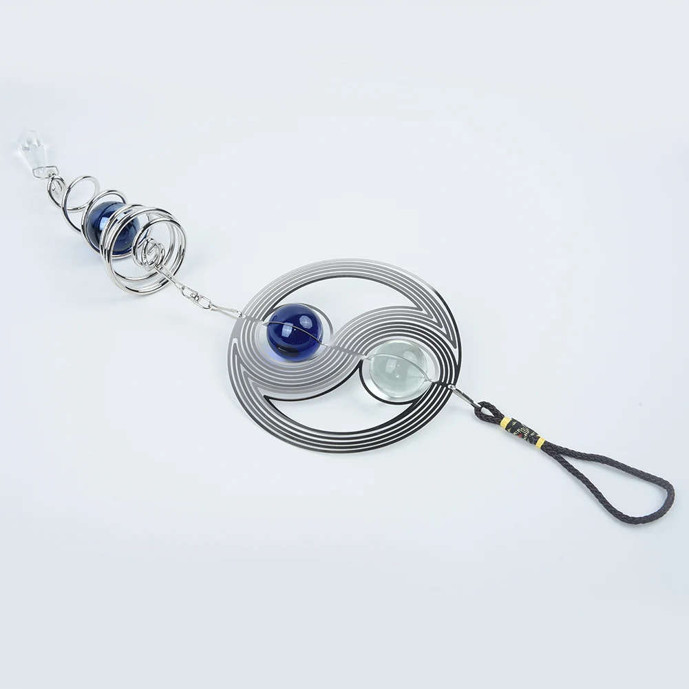 Креативные спиральные вращающиеся хрустальные колокольчики для церкви двора