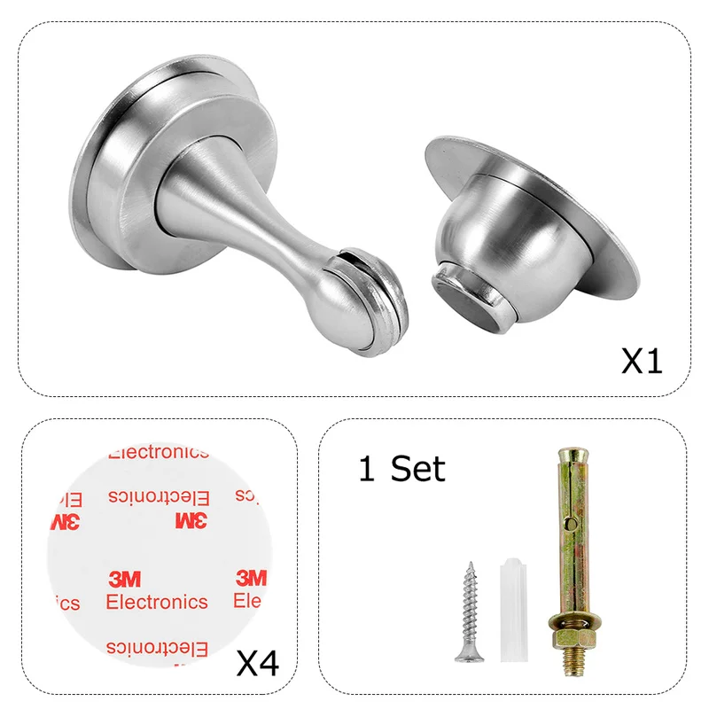 Дверной ограничитель из нержавеющей стали дверная ручка магнитная наклейка