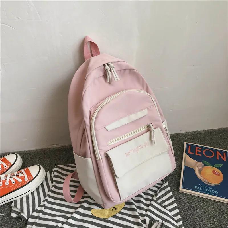 

Schoolbag female Korean Harajuku ulzzang student campus junior high school student backpack fashion trend large capacity