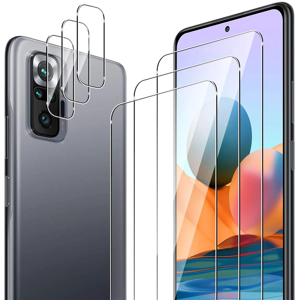 

2.5D 9H for Redmi 10 Prime Tempered Glass HD Screen Protector for Xiaomi Redmi Note 10S 10T Pro Max