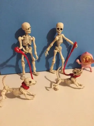 Миниатюры фигурка в виде черепа представляют Скелет Figma фигурку для взрослых и