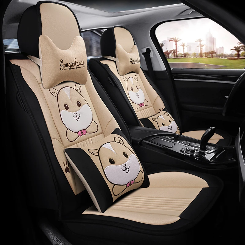 Full Coverage flax fiber car seat cover auto seats covers for lexus nx nx300h rx 200 300 330 350 460 470 570 580 lifan sol | Автомобили и