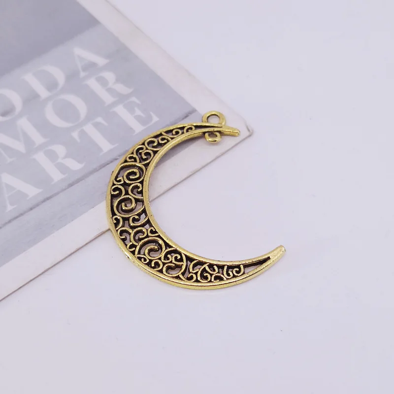 10 шт. Модный кулон с подвеской в форме Луны для ожерелья ручной работы аксессуары