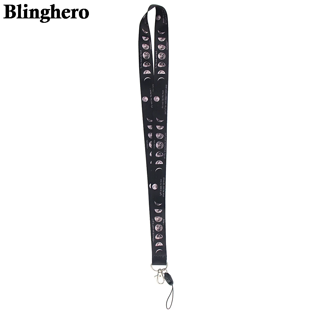 CB018 Moon Cartoon Cell Phone Lanyard For key ID Card Pass Gym USB badge Holder DIY Hang Rope Neck lanyards
