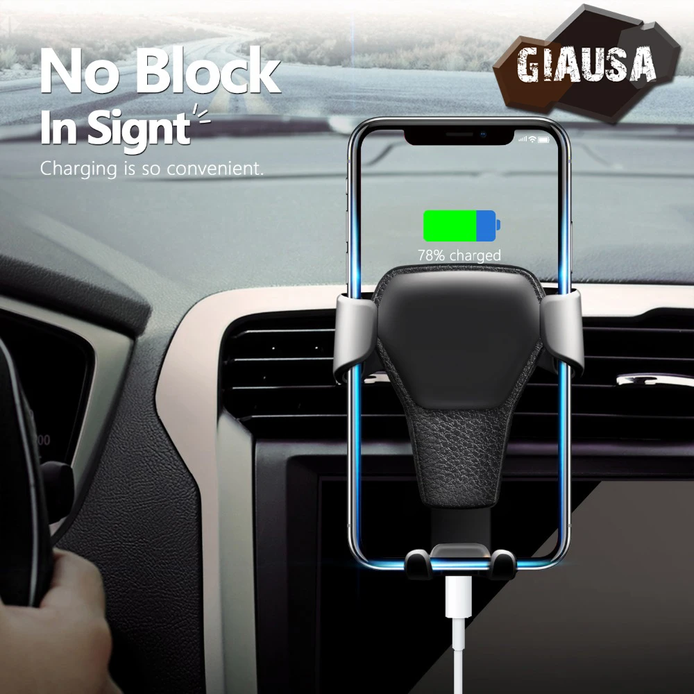 Автомобильный держатель для телефона GIAUSA Gravity универсальный магнитный iPhone Samsung
