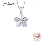 Подвеска в виде цветка гвоздики Pekurr, из серебра 925 пробы, с цирконием