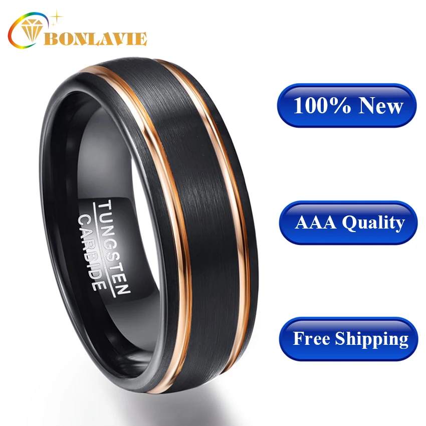 Кольцо для вечерние изысканные мужские кольца из розового золота с боковой