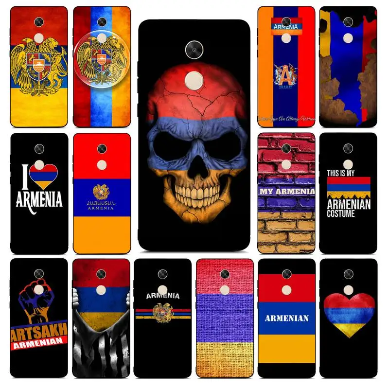 

YNDFCNB Armenia Flag Phone Case for RedMi note 4 5 7 8 9 pro 8T 5A 4X case
