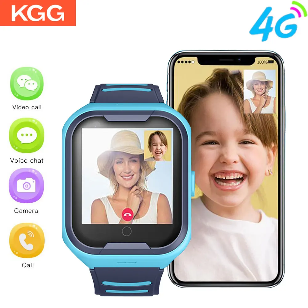 4G Wifi gps Детские умные часы детский телефон-часы цифровой SOS Будильник камера телефон часы для детей