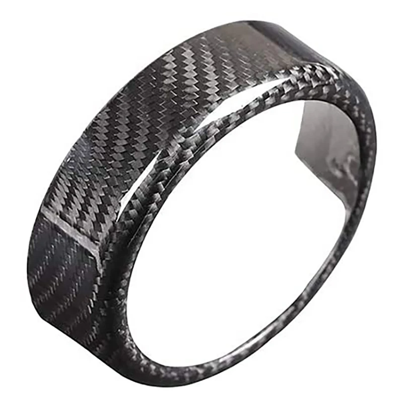 

Carbon Fiber Rear Grille Front Grill Logo Decor Ring Black Trimmed Frame Fits for Alfa Romeo Giulia 2017-2020