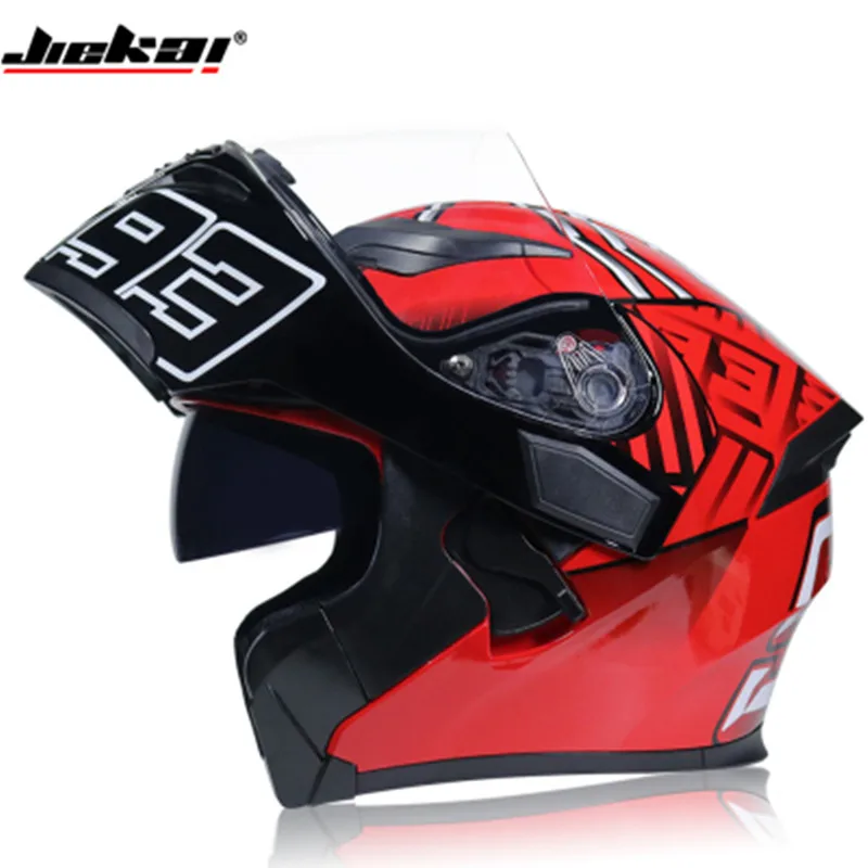Design 1 Capacete, Мото шлем JIEKAI 902 moto rcycle Шлем Полный лицевой шлем двойной объектив Открытый лицевой Шлем Capacete, Мото шлем - Цвет: Design 1