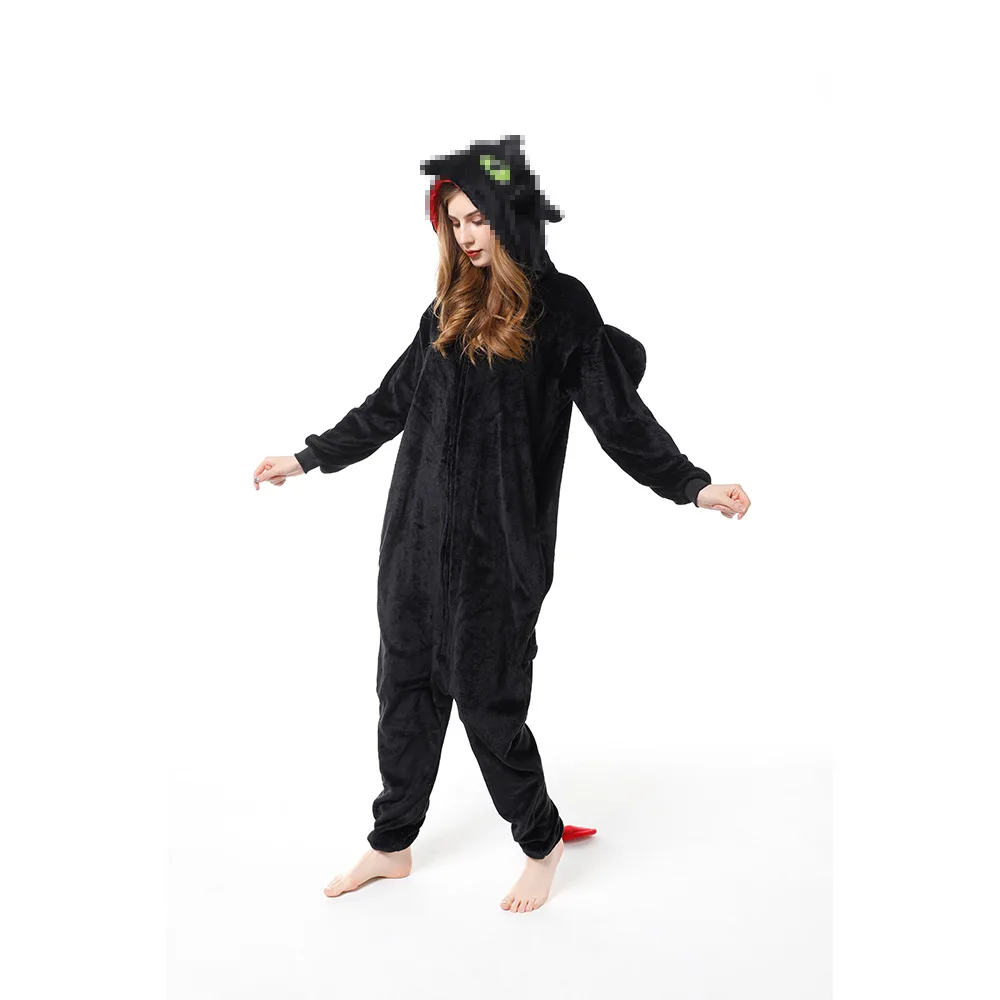 Аниме Ночная фурия Беззубик Косплей Костюм для взрослых унисекс фланелевые