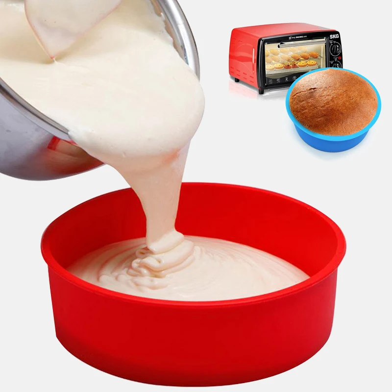 6/8/9 дюймов круглые силиконовые формы для торта силиконовая форма выпечки в