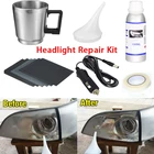 Ремонтный набор для восстановления фар, полимерный Набор для химической полировки автомобильных фар, с паром