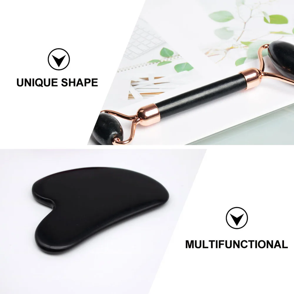 

1Pc Massaging Roller Double End Roller Beauty Care Household Massager (Black)