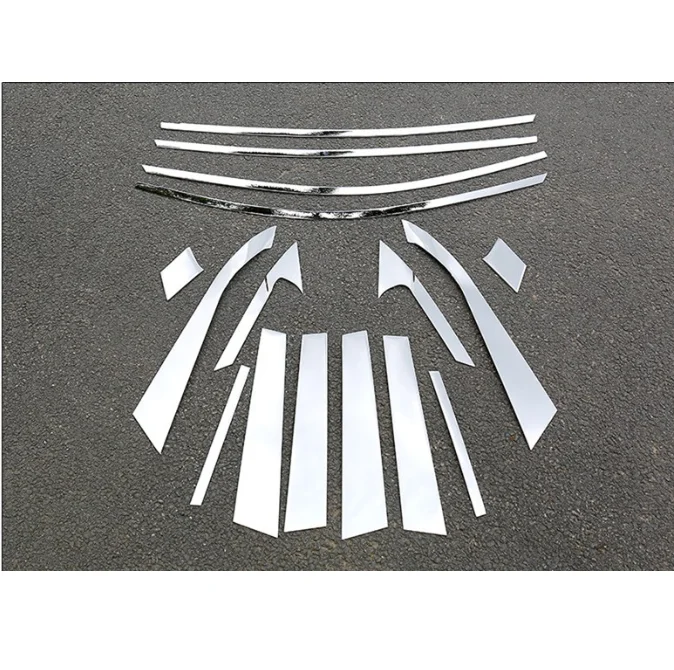 

Car styling stainless steel window chrome pillar posts cover trim molding garnish for Nissan Teana 2019