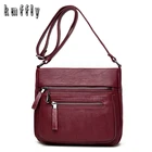 Маленькие женские сумки-мессенджеры через плечо, кожаная дамская сумочка на плечо, винтажный саквояж с клапаном, 2020