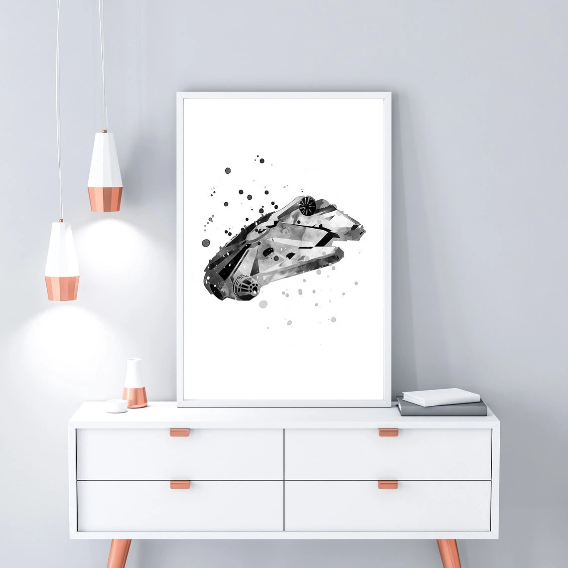 Постер фильма Сокол millселена альтернативные минималистичные художественные