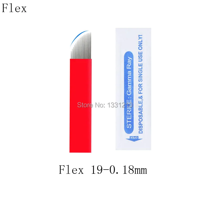 

19U 0,18 мм лезвия Sobrancelha иглы для микроблейдинга татуажа бровей лезвия для ручки иглы для перманентного макияжа штифты Microblade поставка
