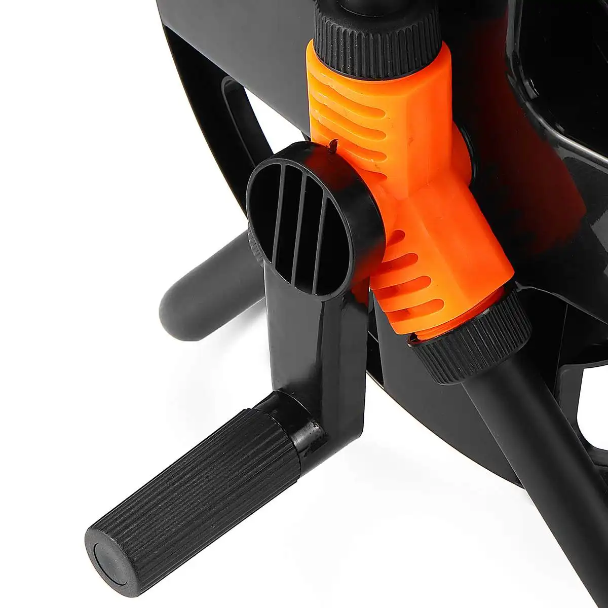

Home Garden Hose Reel Holder Rack Pipe Storage Cart Gardening Water Planting Cart Aluminum Frame Irrigation 20m