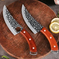 forged scimitarsr slicing fish bone knife slaughter knife stainless steel chef knife kitchen meat fruit vegetable cooking knife