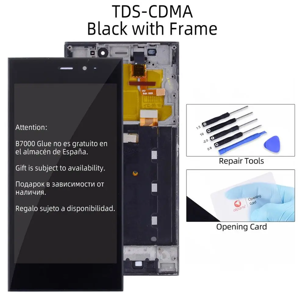 TDSCDMA with Frame TDS-CDMA WCDMA Дисплей для XIAOMI Mi3 в сборе с тачскрином на рамке 5.0'' черный - Цвет: TDSCDMA with Frame