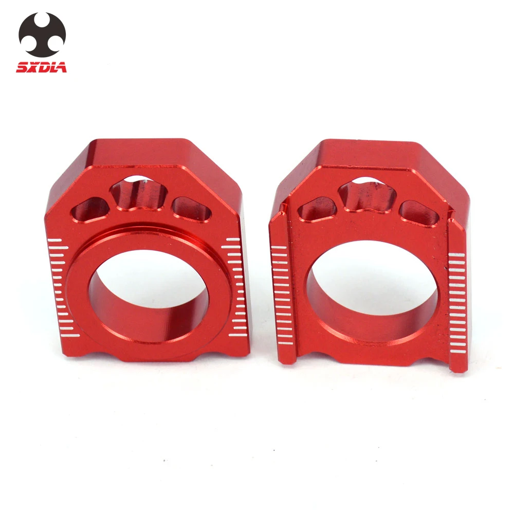 Мотоцикл Красный ЧПУ ось блок цепи Adjuste для HONDA CR125R 250R CRF250R CRF250X CRF450R CRF450X CRF450RX 2004 2005