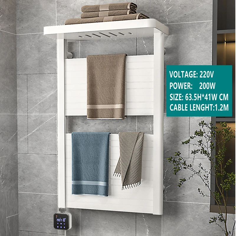 bathroom accessories towel warmer holder smart home tuya app time control and temperature control for bathroom free global shipping