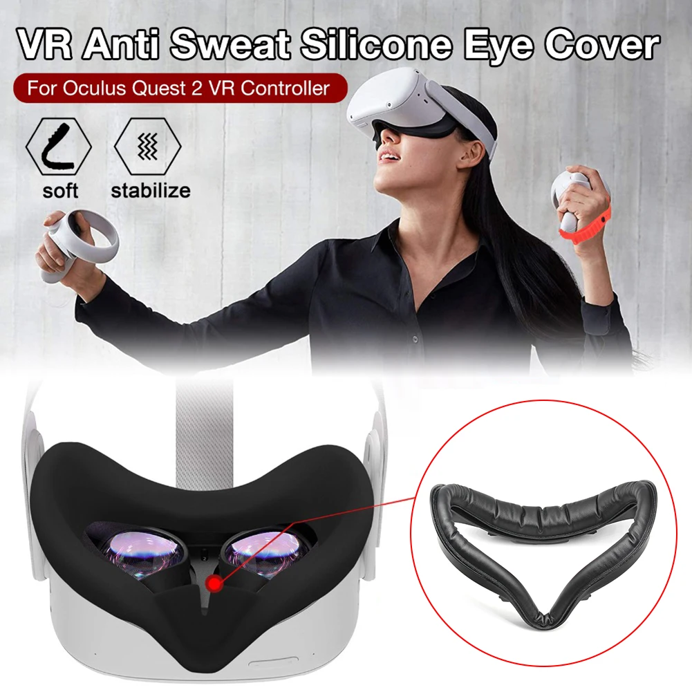 For Oculus Quest 2 Accessories VR Glasses Facial PU Leather Foam Face Pad Eye Mask Cover Case Headset | Электроника