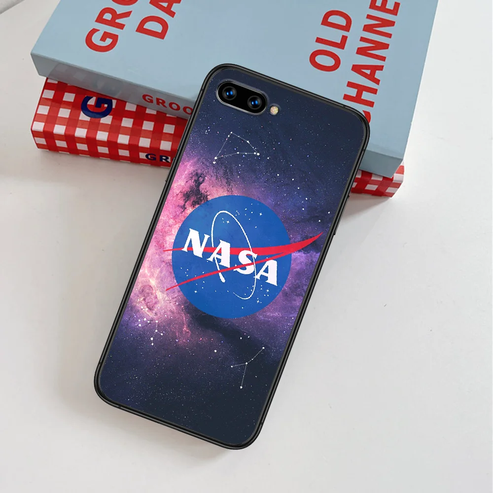 

Nasaa Astronaut Phone Case For Huawei Honor 6A 7A 7C 8 8A 8X 9 9X 10 10i 20 Lite Pro Play black Back Tpu Bumper Silicone Shell