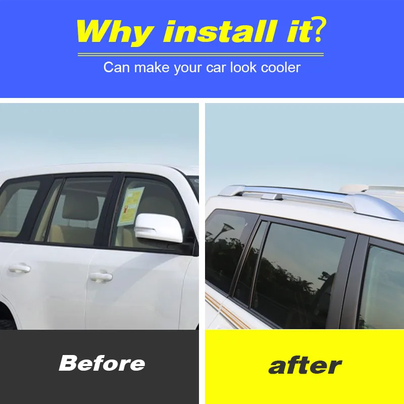 Hivotd Roof Rack Bars Car Modification Luggage Carrier Rails Exterior Decoration Accessories For Toyota Land Cruiser 200 2020 | Автомобили