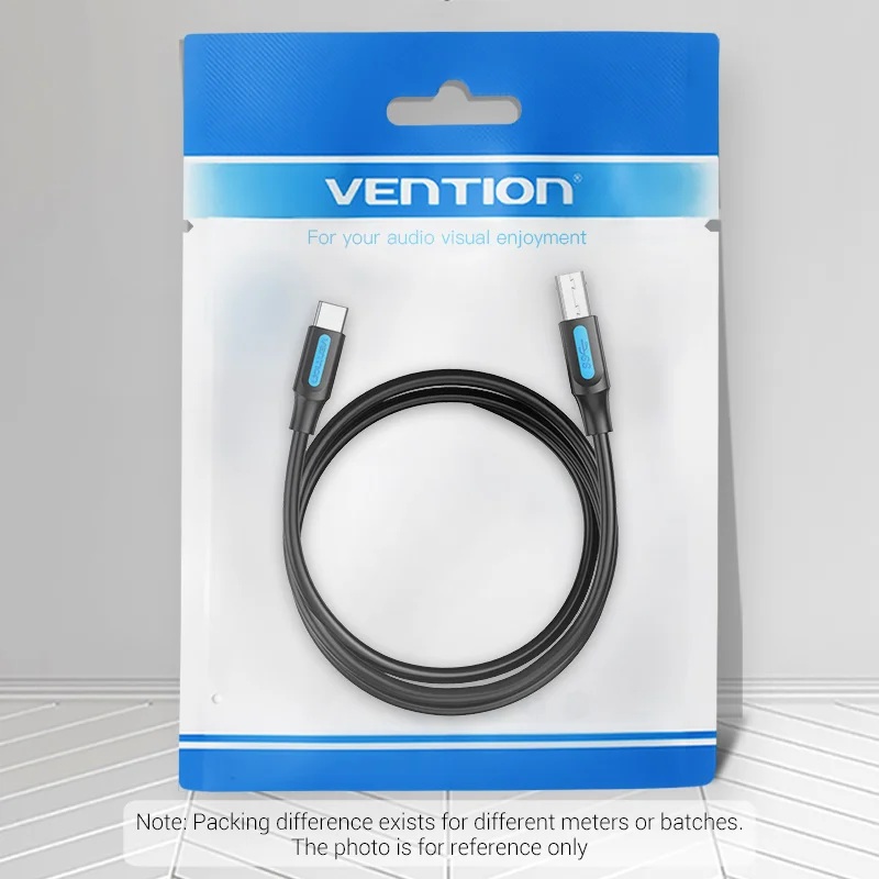 Vention USB C to USB Type B 3.0 Cable for HDD Case Disk Enclosure Web Camera Digital Video Blue ray Drive Type C Square Cord images - 6
